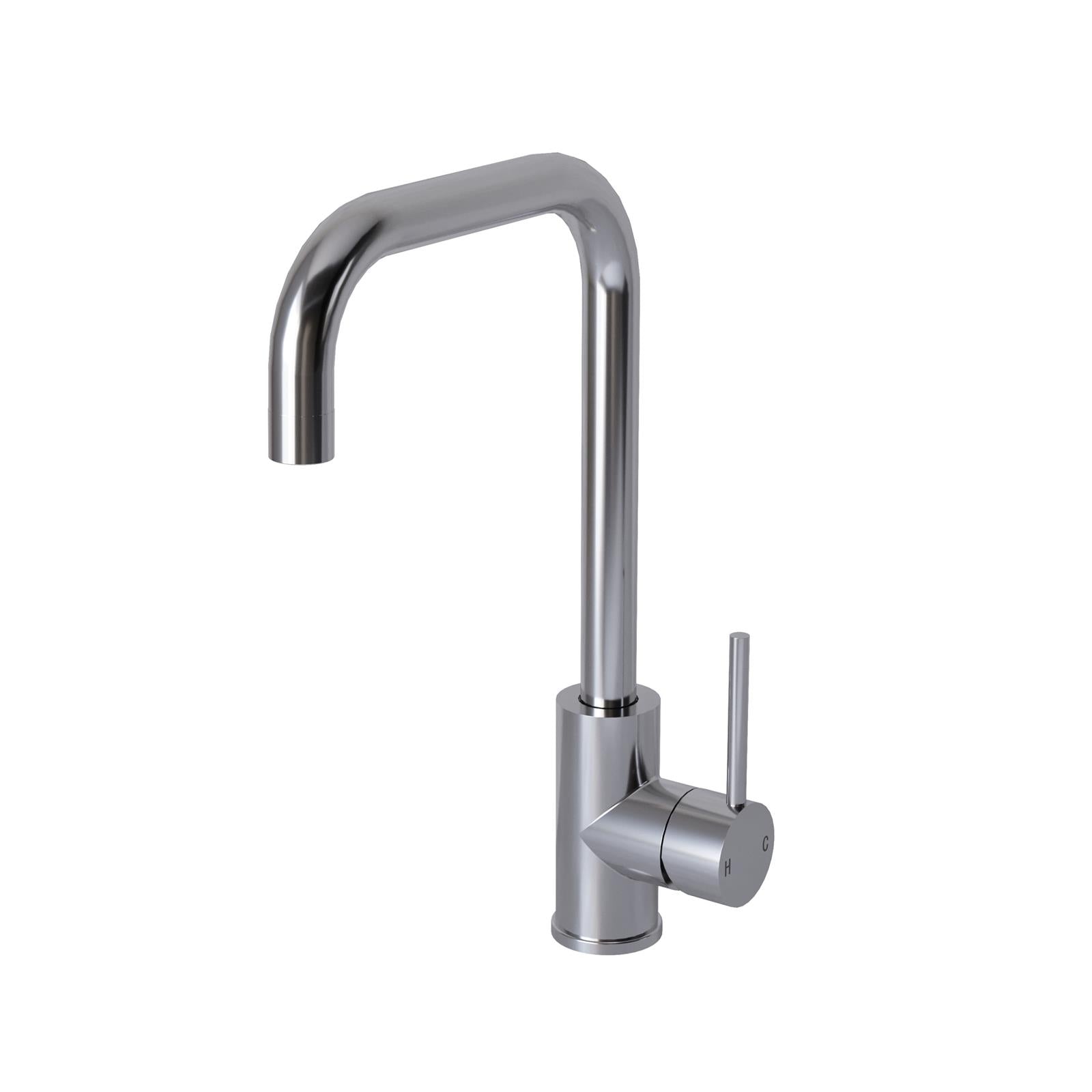 Liquida FR91CH Chrome Single Lever 360 Degree Swivel Spout Kitchen Mixer Tap