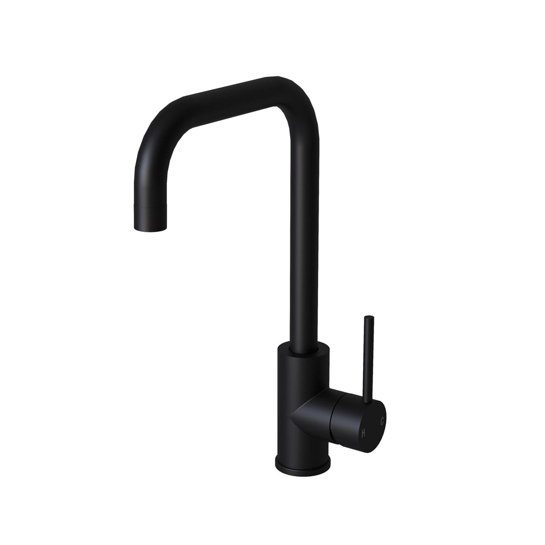 Liquida FR93MB Matt Black Single Lever 360 Degree Swivel Spout Kitchen Mixer Tap
