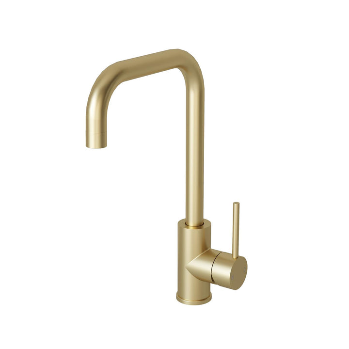 Liquida FR94BR Brushed Brass 360 Degree Swivel Spout Kitchen Mixer Tap