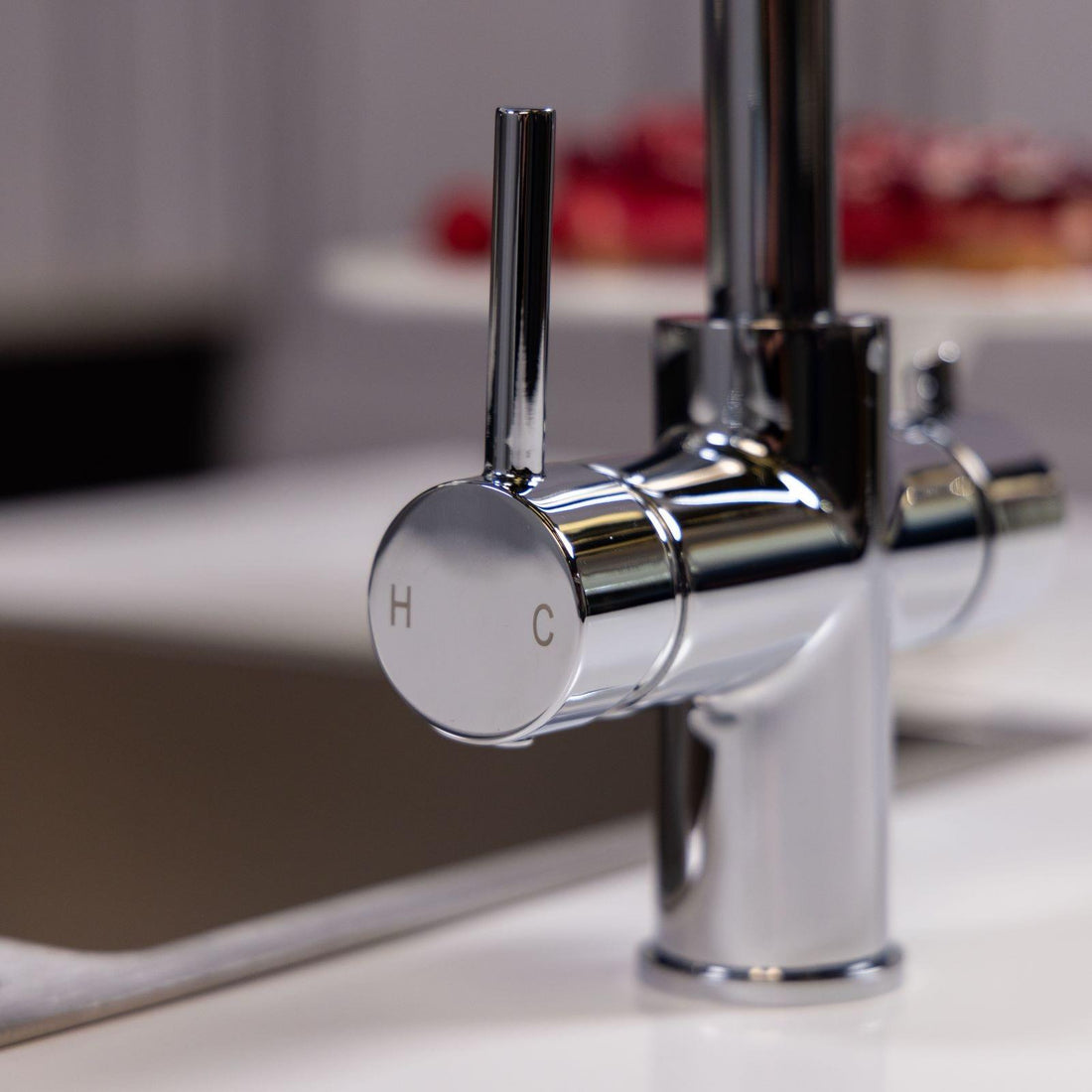 Liquida CY311CH 3-in-1 Chrome Single Lever Instant Boiling Water Kitchen Tap