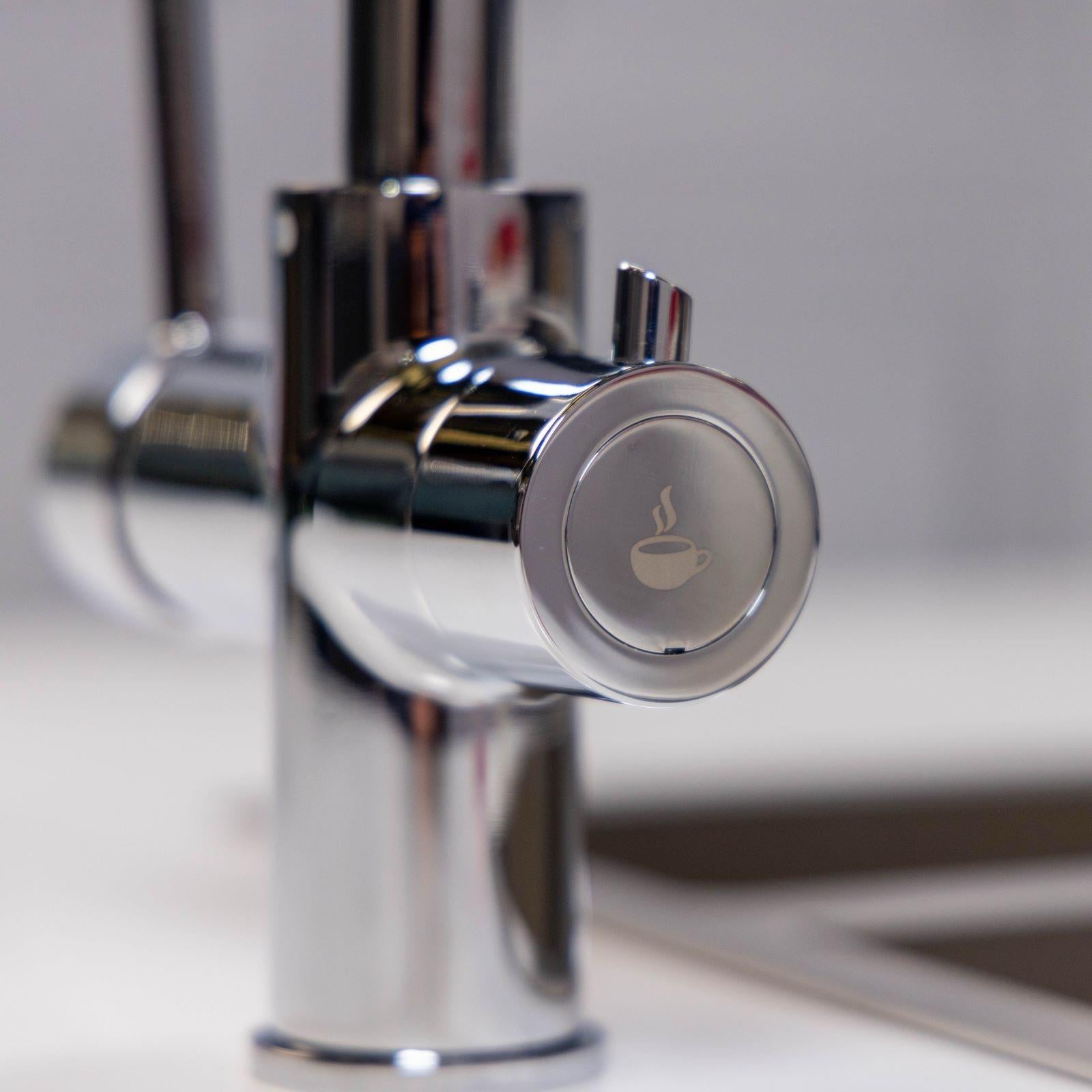 Liquida CY311CH 3-in-1 Chrome Single Lever Instant Boiling Water Kitchen Tap