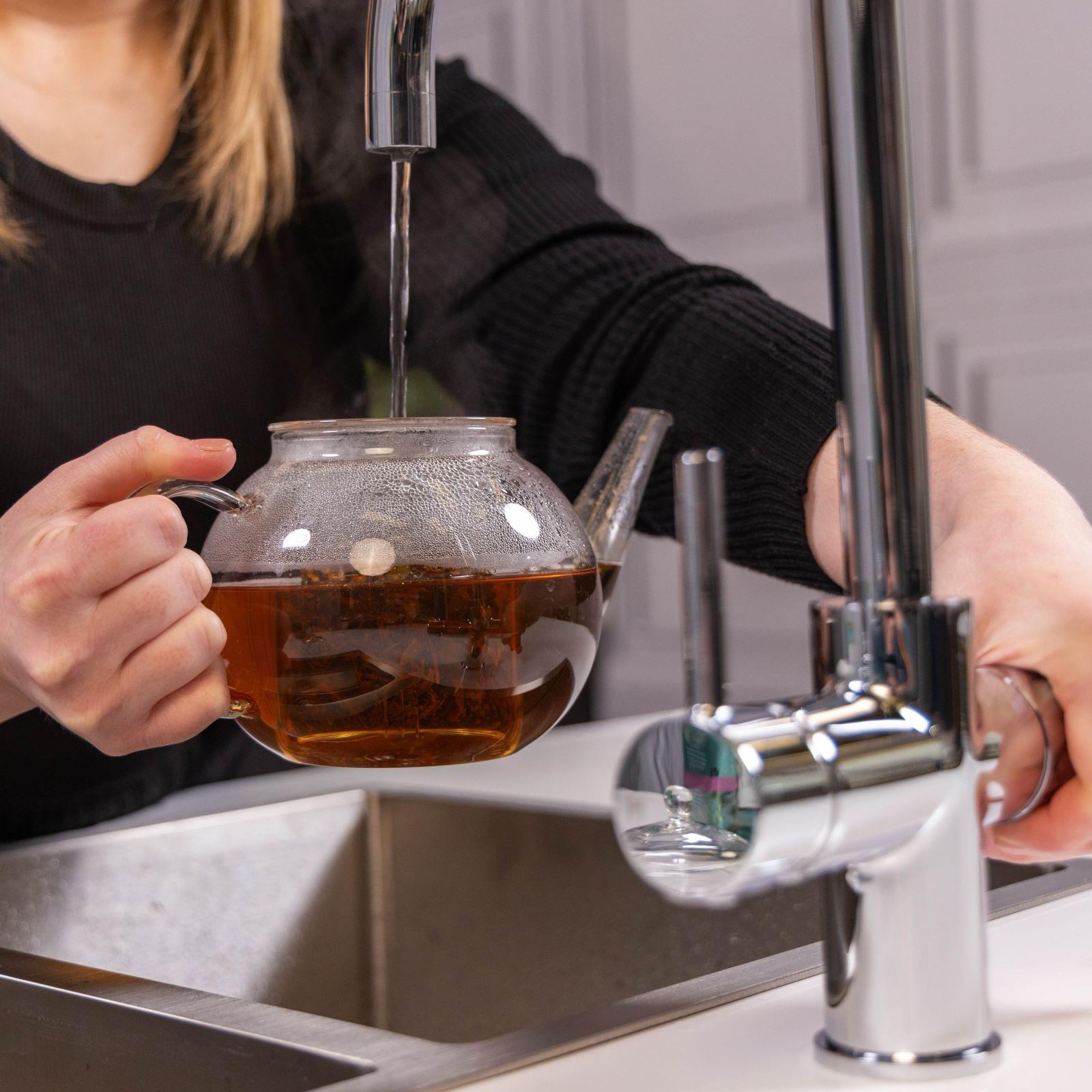 Liquida CY311CH 3-in-1 Chrome Single Lever Instant Boiling Water Kitchen Tap