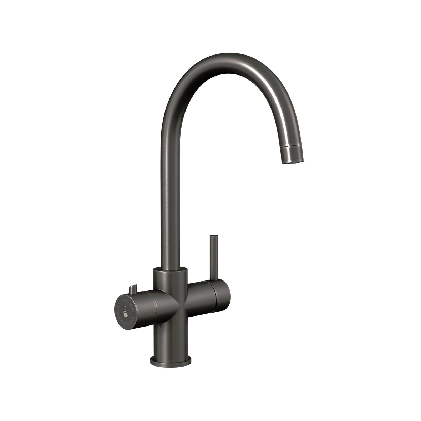 Liquida CY311GM 3-in-1 Gun Metal Grey Instant Boiling Water Kitchen Tap