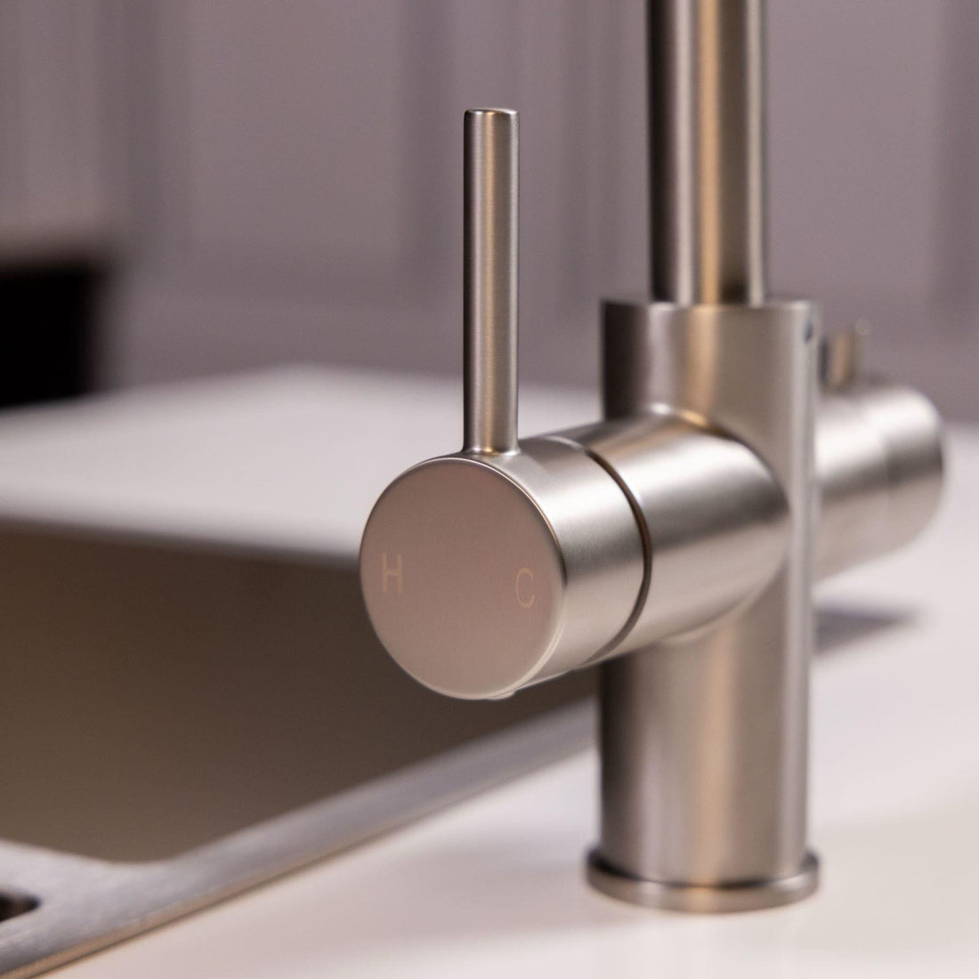 Liquida CY311BS 3-in-1 Brushed Steel Instant Boiling Water Kitchen Tap