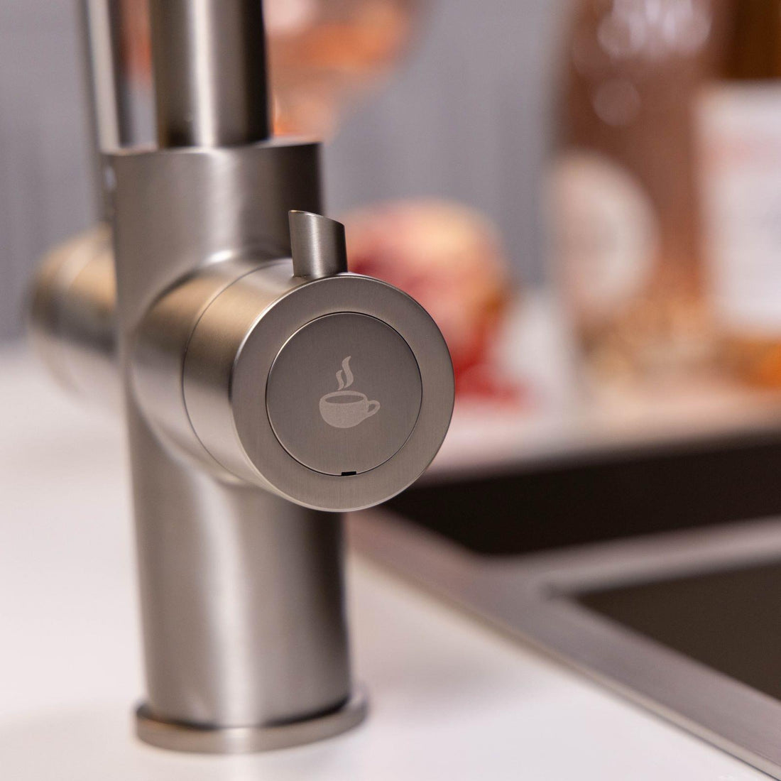 Liquida CY311BS 3-in-1 Brushed Steel Instant Boiling Water Kitchen Tap