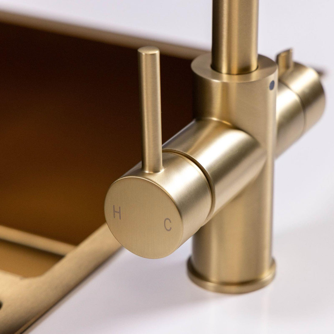 Liquida CY311BR 3-in-1 Brushed Brass Instant Boiling Water Kitchen Tap