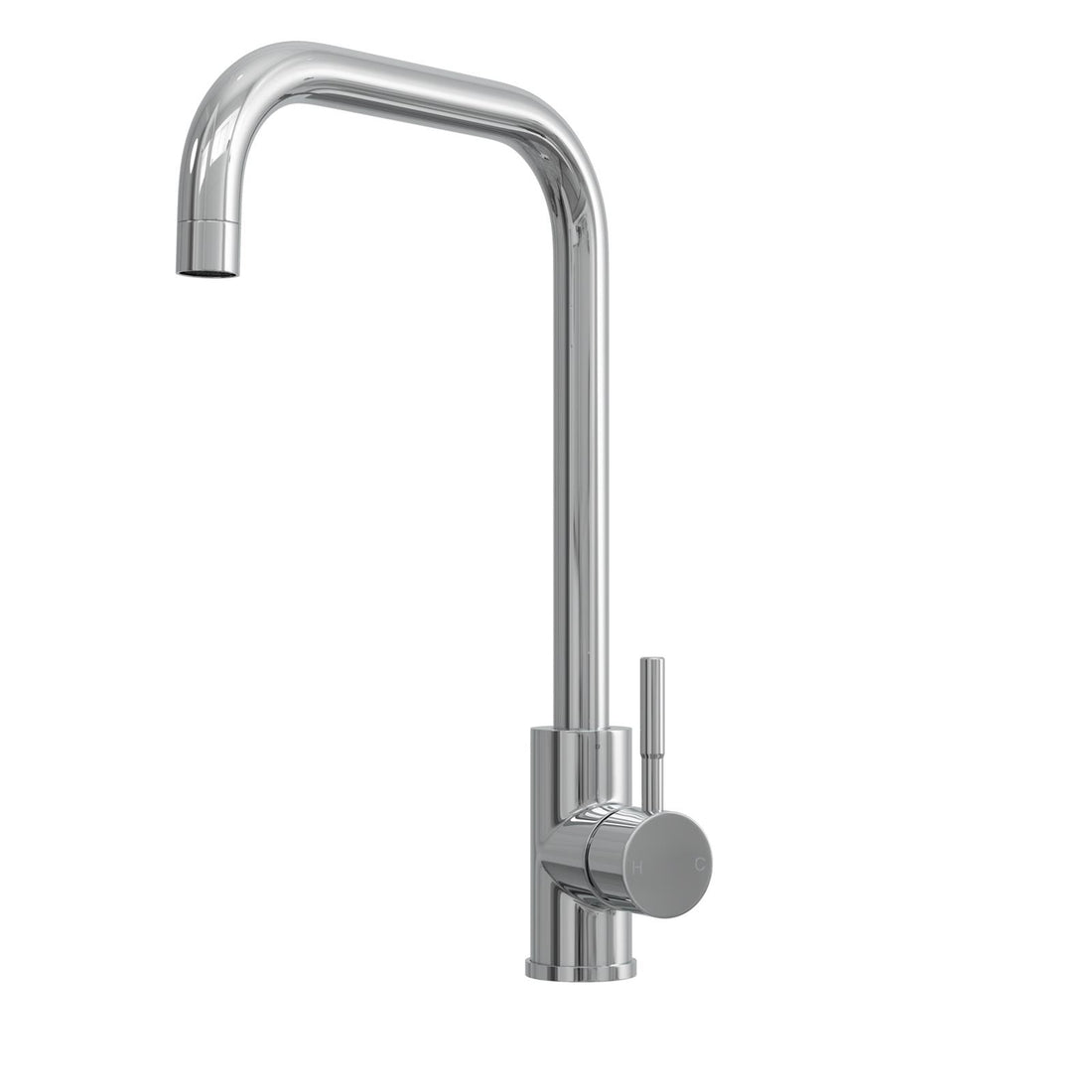 Liquida VT67CH Chrome Single Lever Square Neck Swivel Spout Kitchen Mixer Tap