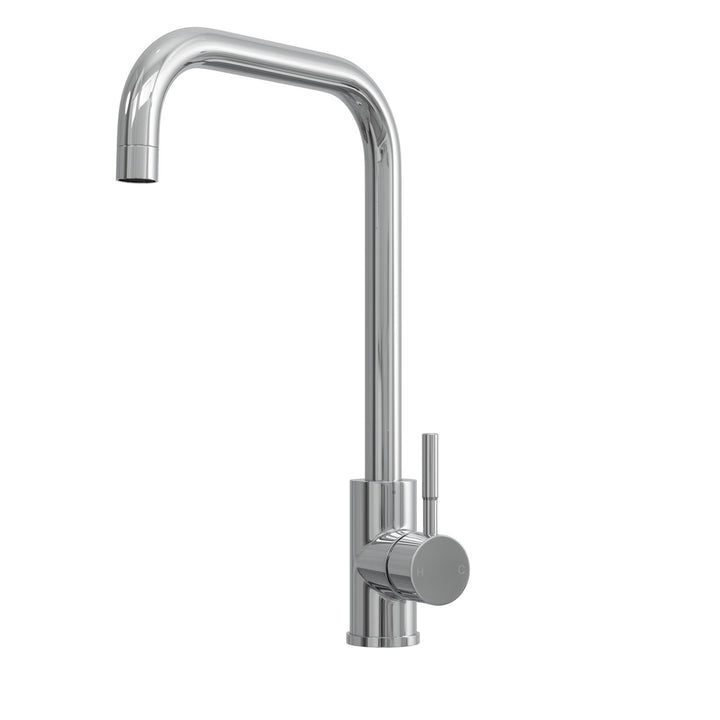 Liquida VT67CH Chrome Single Lever Square Neck Swivel Spout Kitchen Mixer Tap