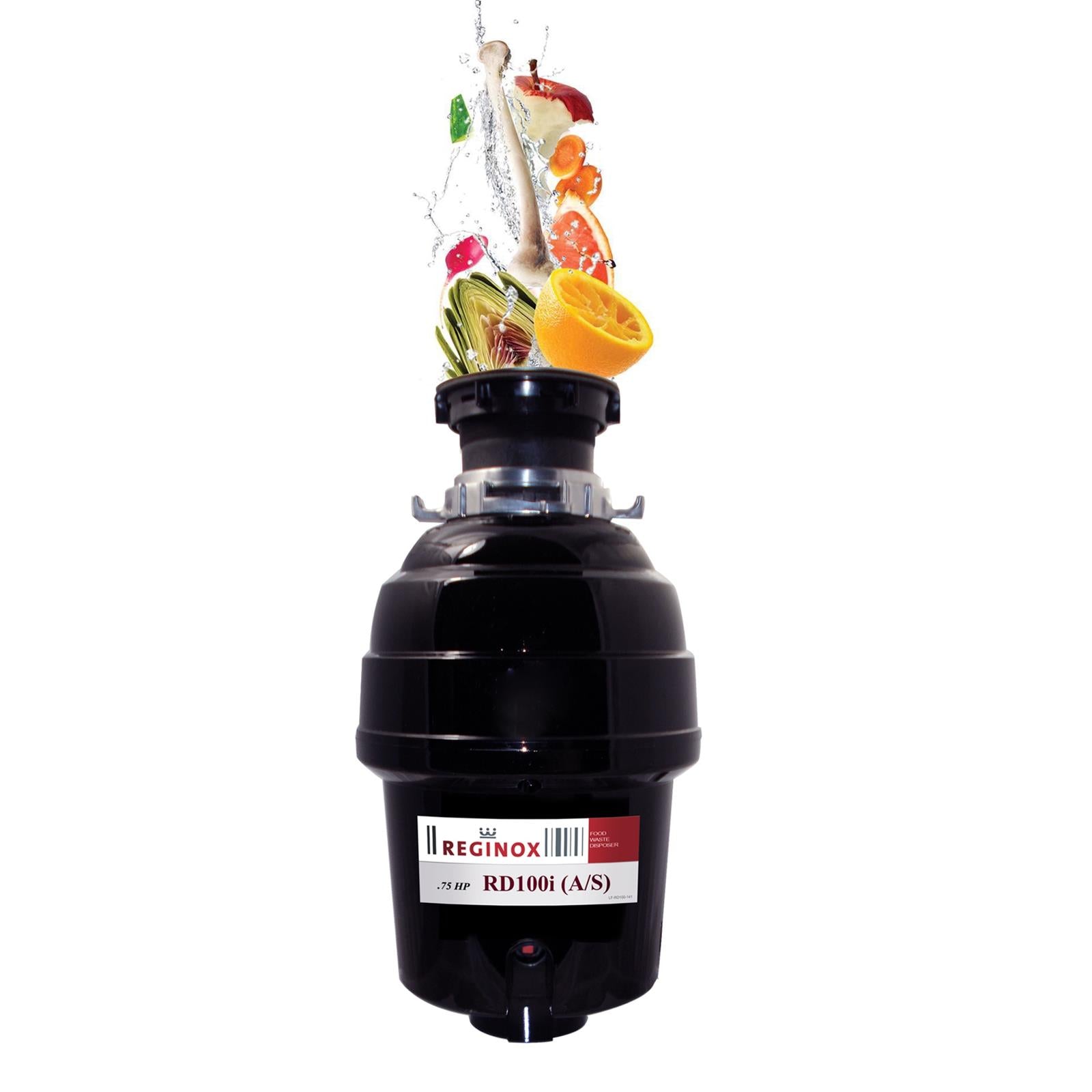 Reginox RD100i .75hp Kitchen Sink Food Waste Disposal Unit With Air Switch