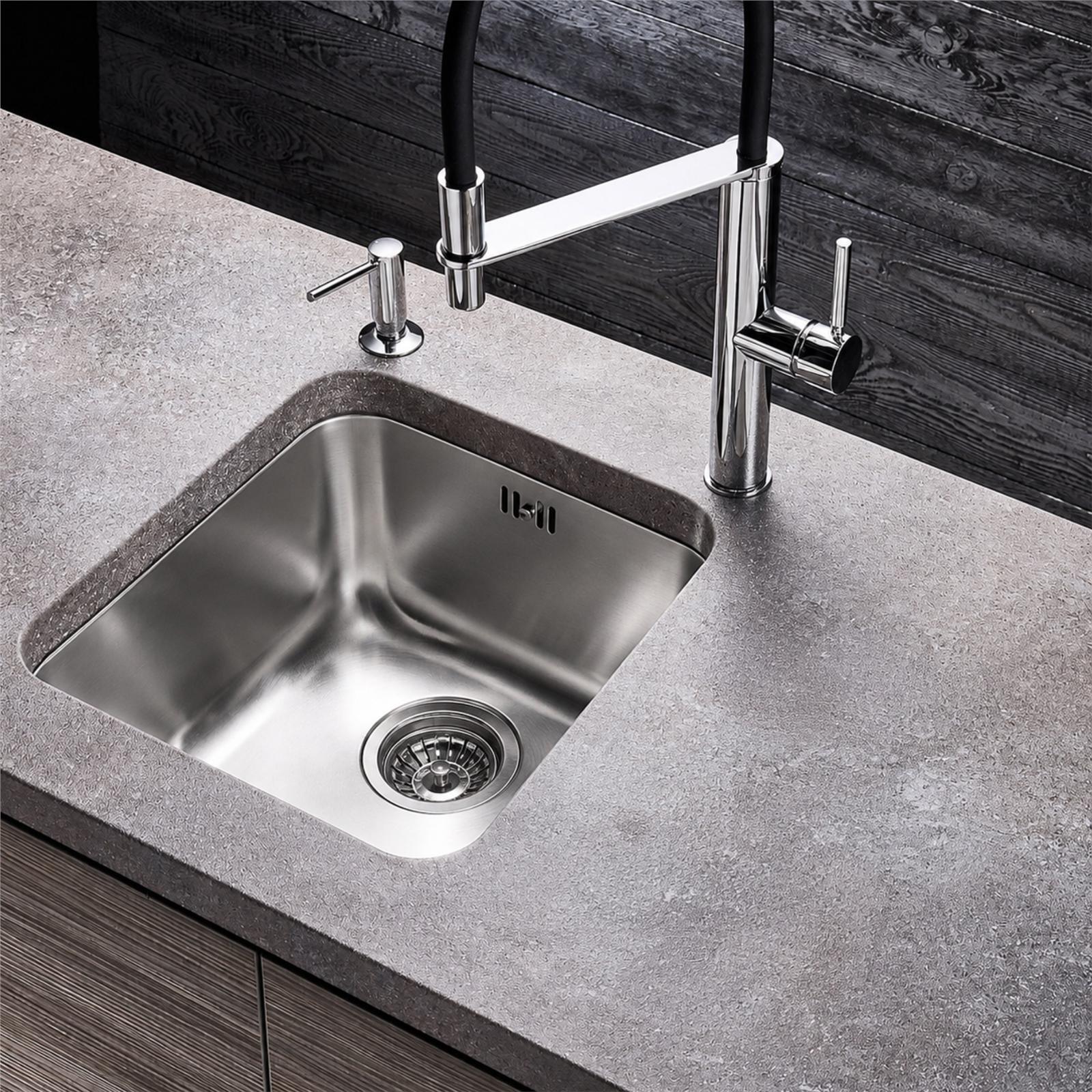 Pyramis Relia 30x40 1.0 Bowl 18/10 Stainless Steel Undermount Kitchen Sink
