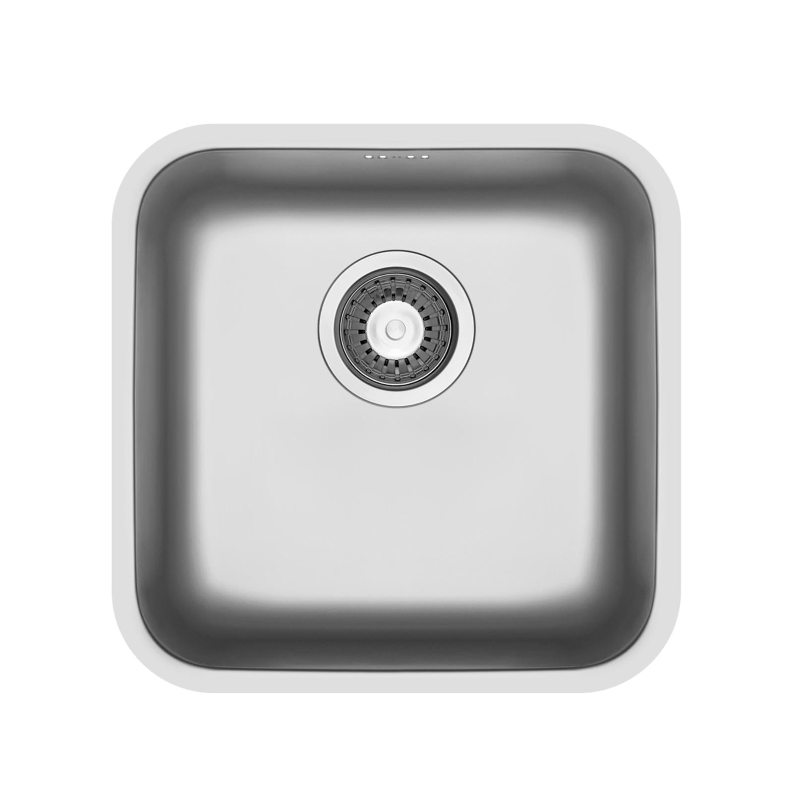 Pyramis Relia 40x40 1.0 Bowl 18/10 Stainless Steel Undermount Kitchen Sink