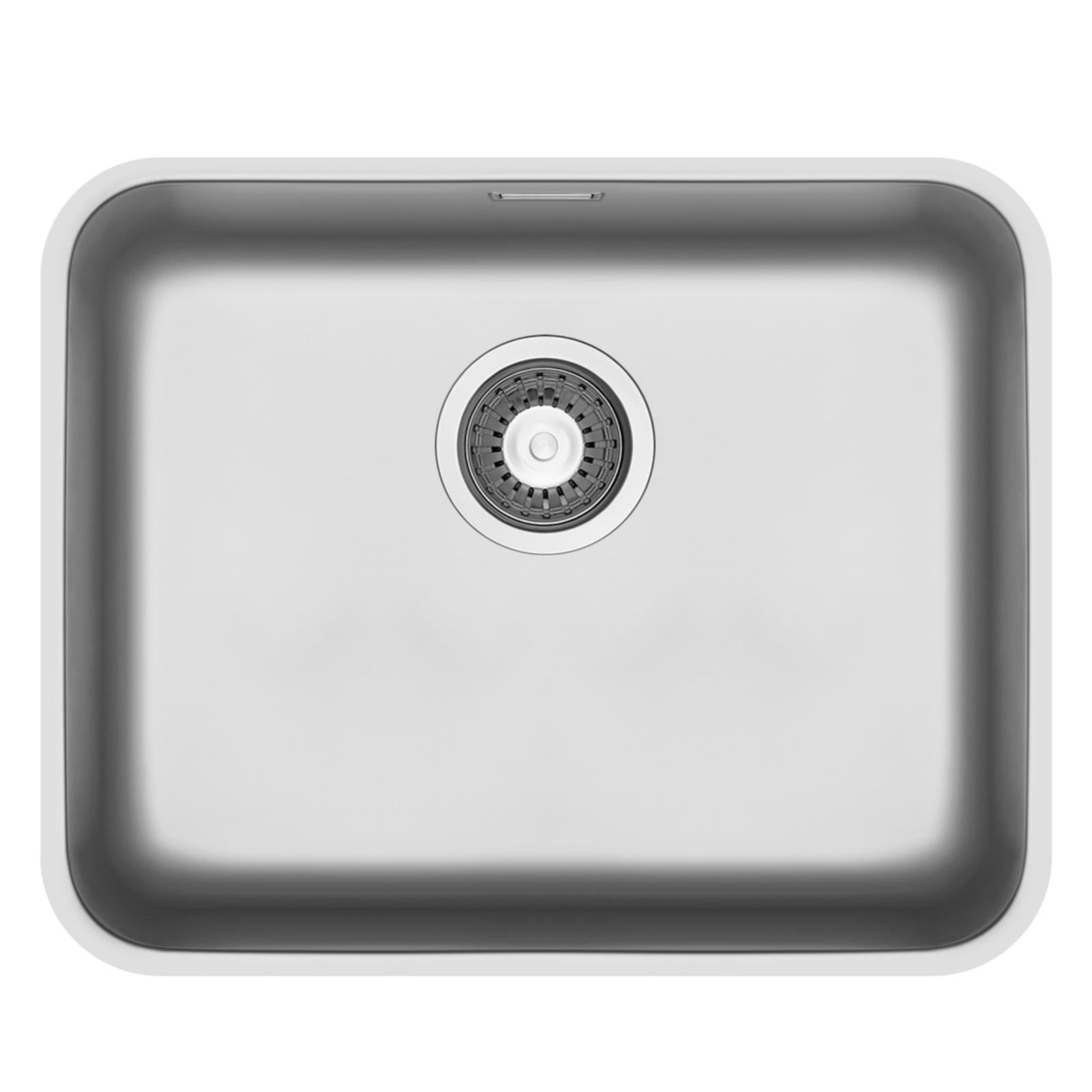 Pyramis Relia 50x40 1.0 Bowl 18/10 Stainless Steel Undermount Kitchen Sink