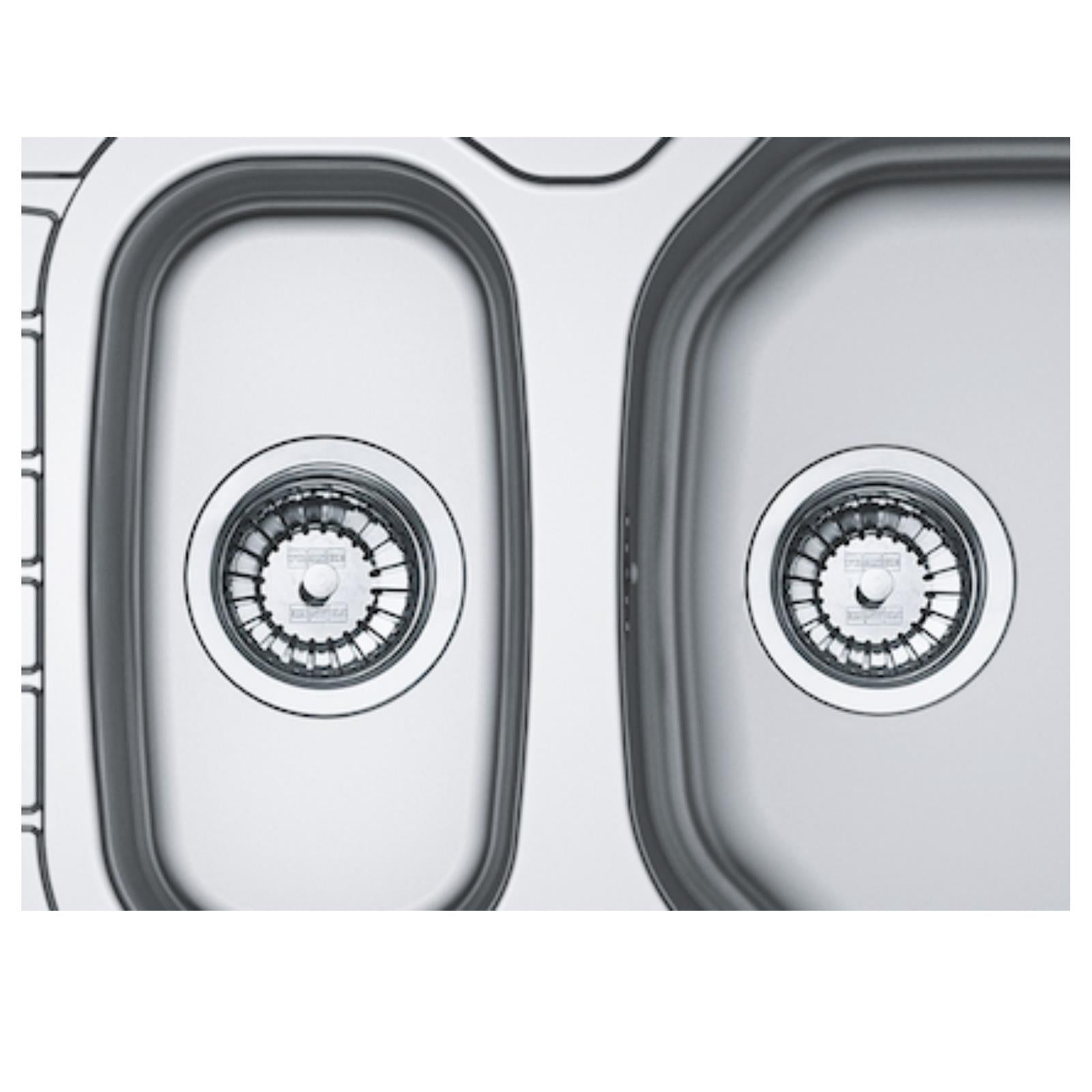 Franke Reno 1.5 Bowl Stainless Steel Reversible Kitchen Sink With Wastes