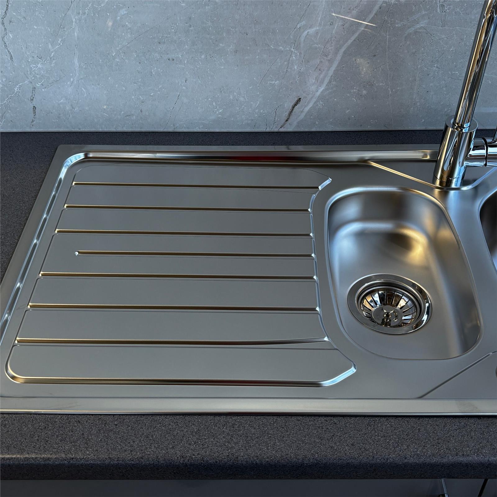 Franke Reno 1.5 Bowl Stainless Steel Reversible Kitchen Sink With Wastes