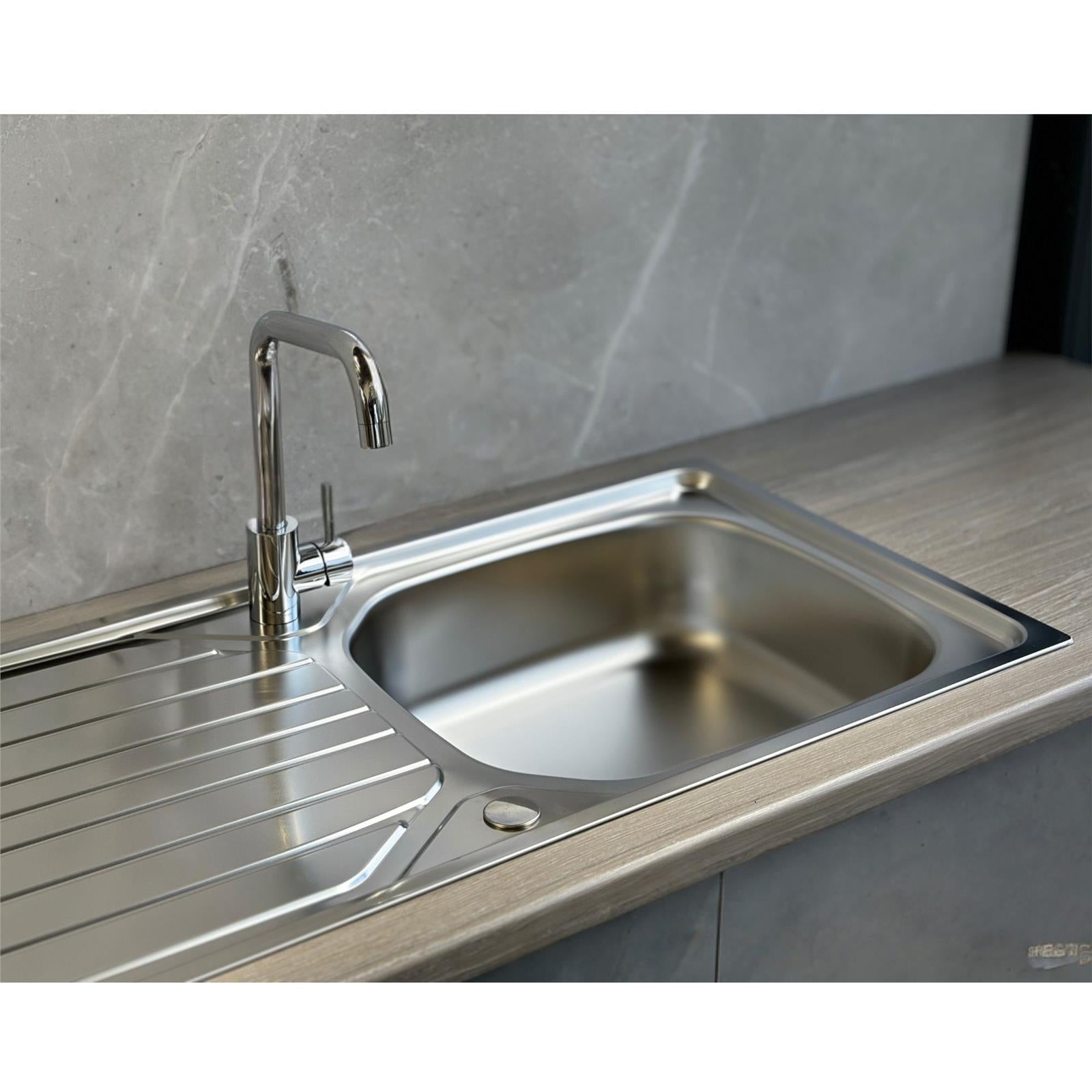 Franke Reno 90 1.0 Bowl Stainless Steel Inset Reversible Kitchen Sink