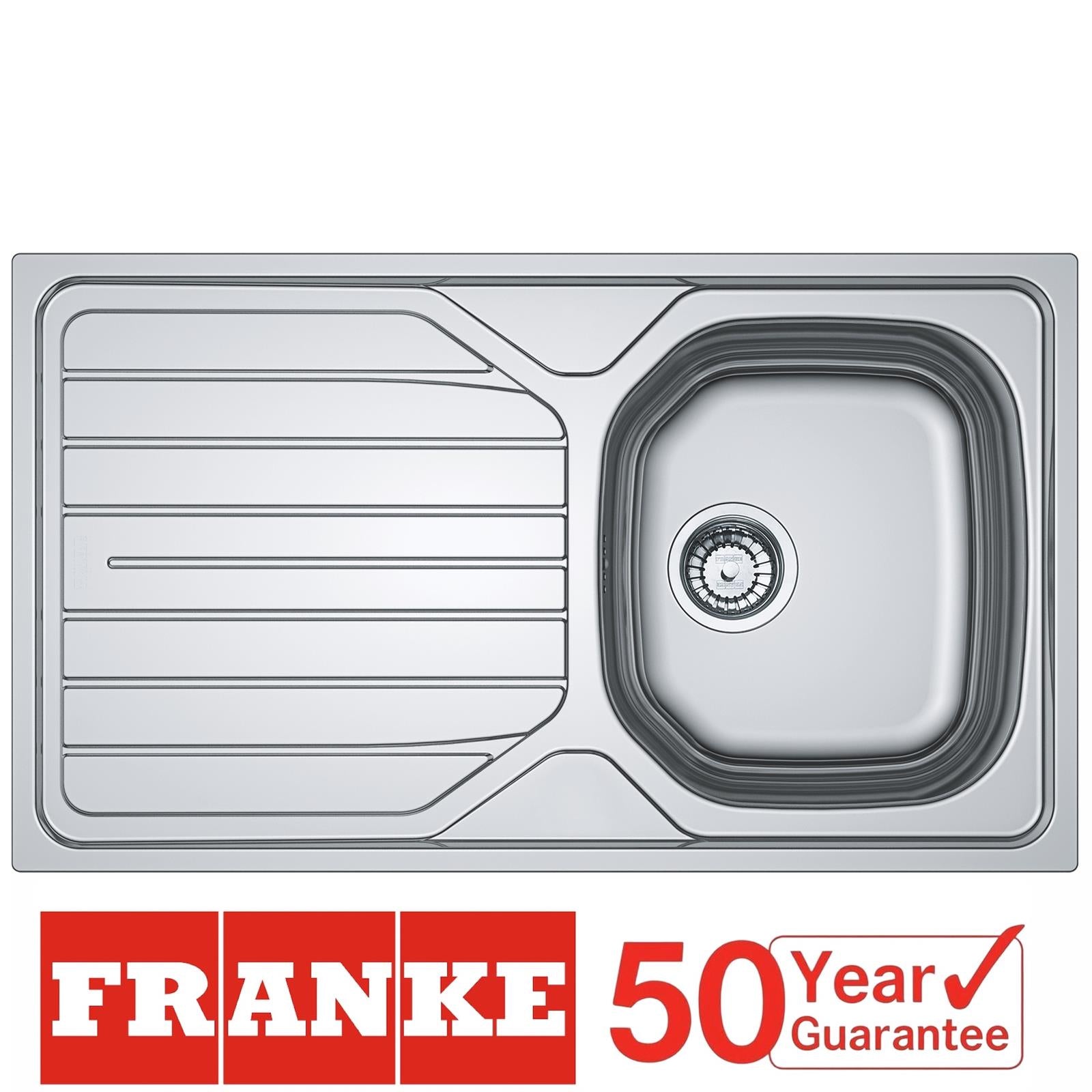 Franke Reno 90 1.0 Bowl Stainless Steel Inset Reversible Kitchen Sink