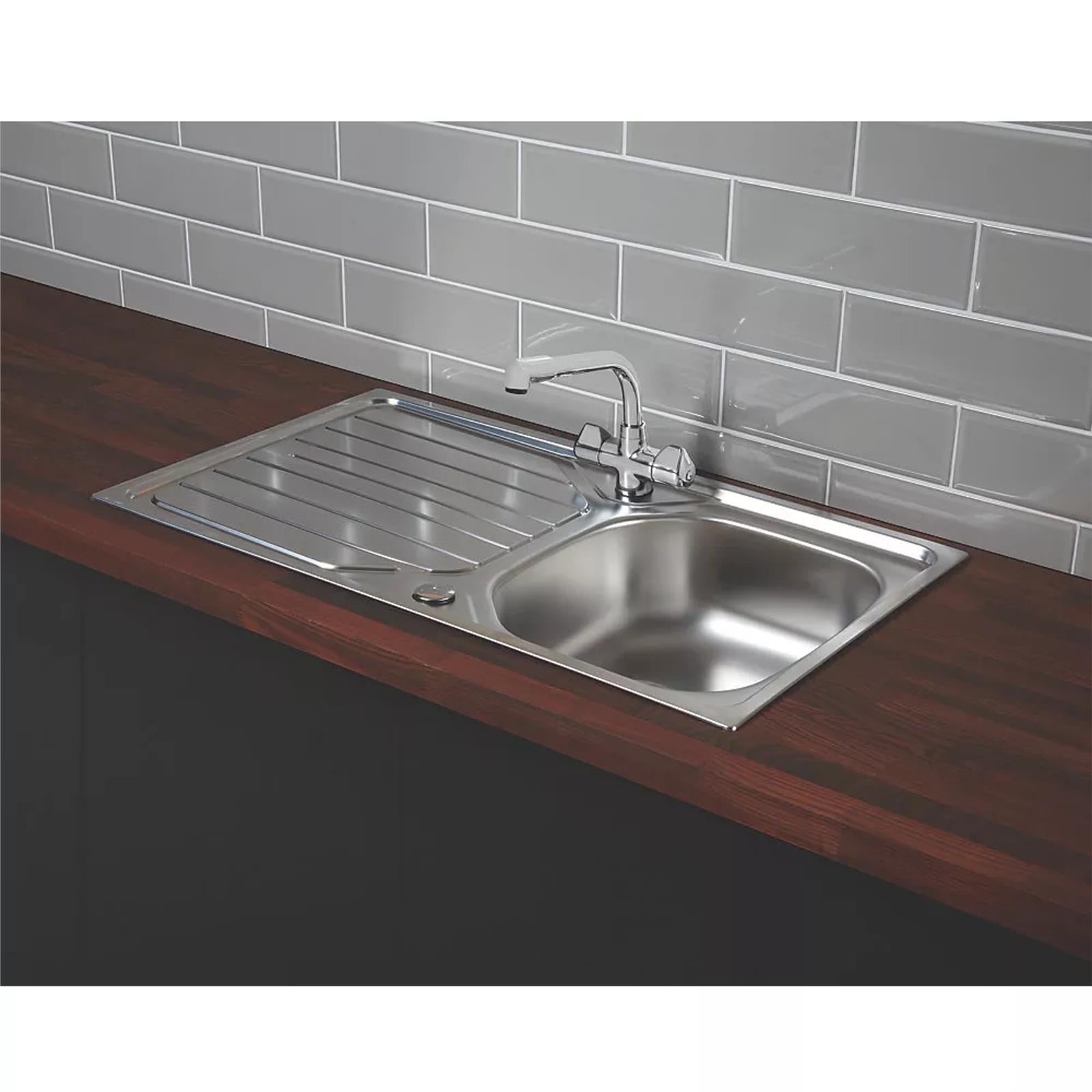 Franke Reno 90 1.0 Bowl Stainless Steel Inset Reversible Kitchen Sink