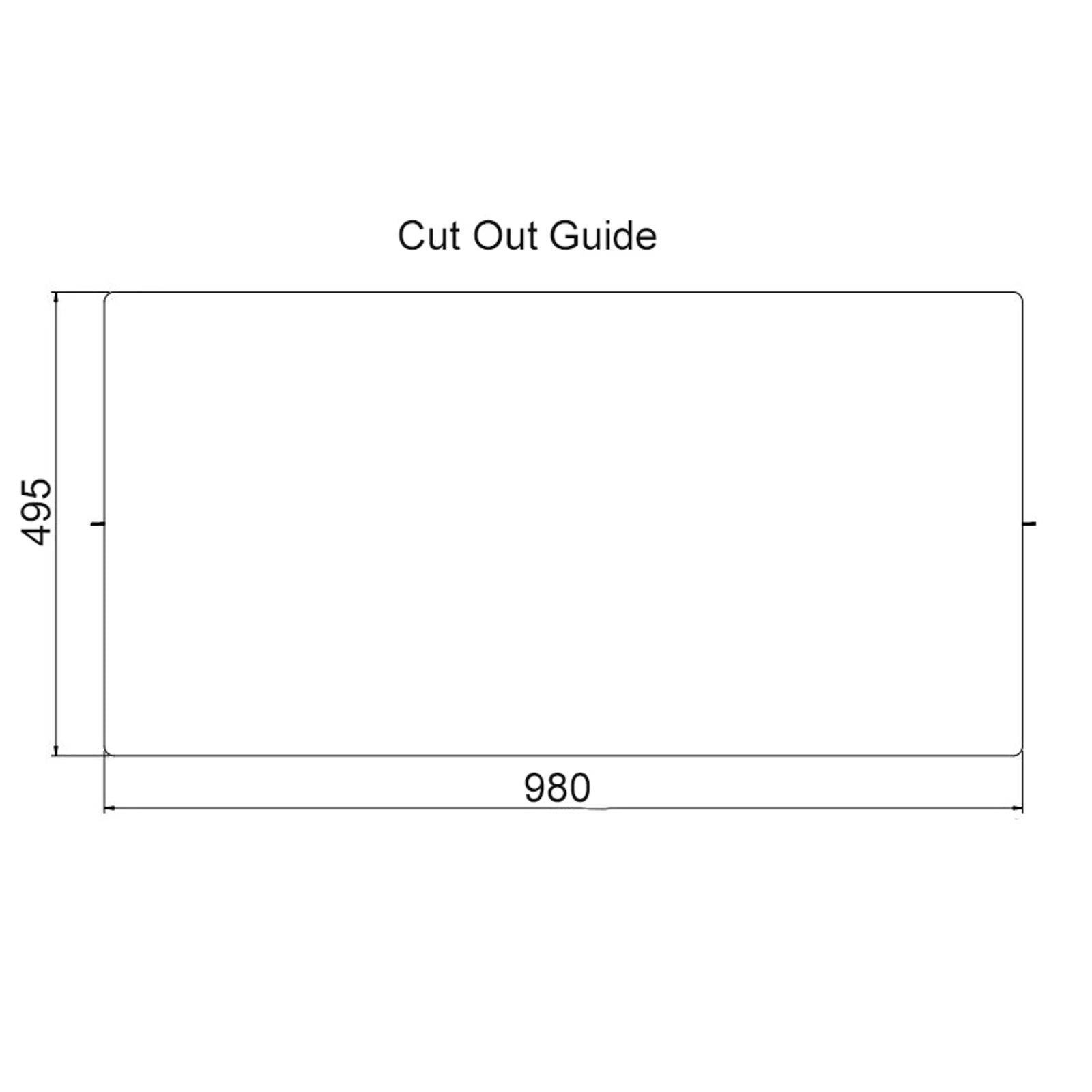 Reginox RL 301CW II White 1.5 Bowl Inset Reversible Ceramic Kitchen Sink