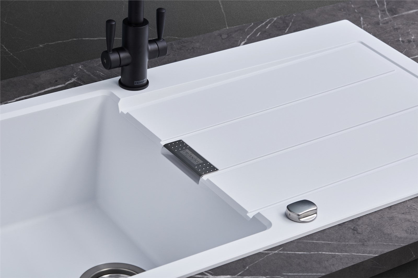 Franke Sirius S2D611PW 1.0 Bowl Tectonite Reversible Polar White Kitchen Sink