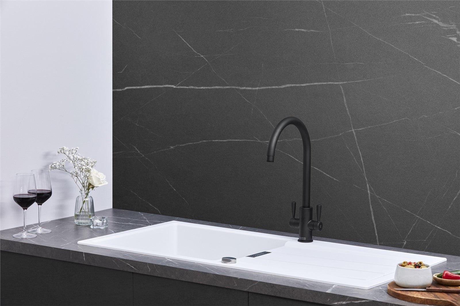 Franke Sirius S2D611PW 1.0 Bowl Tectonite Reversible Polar White Kitchen Sink