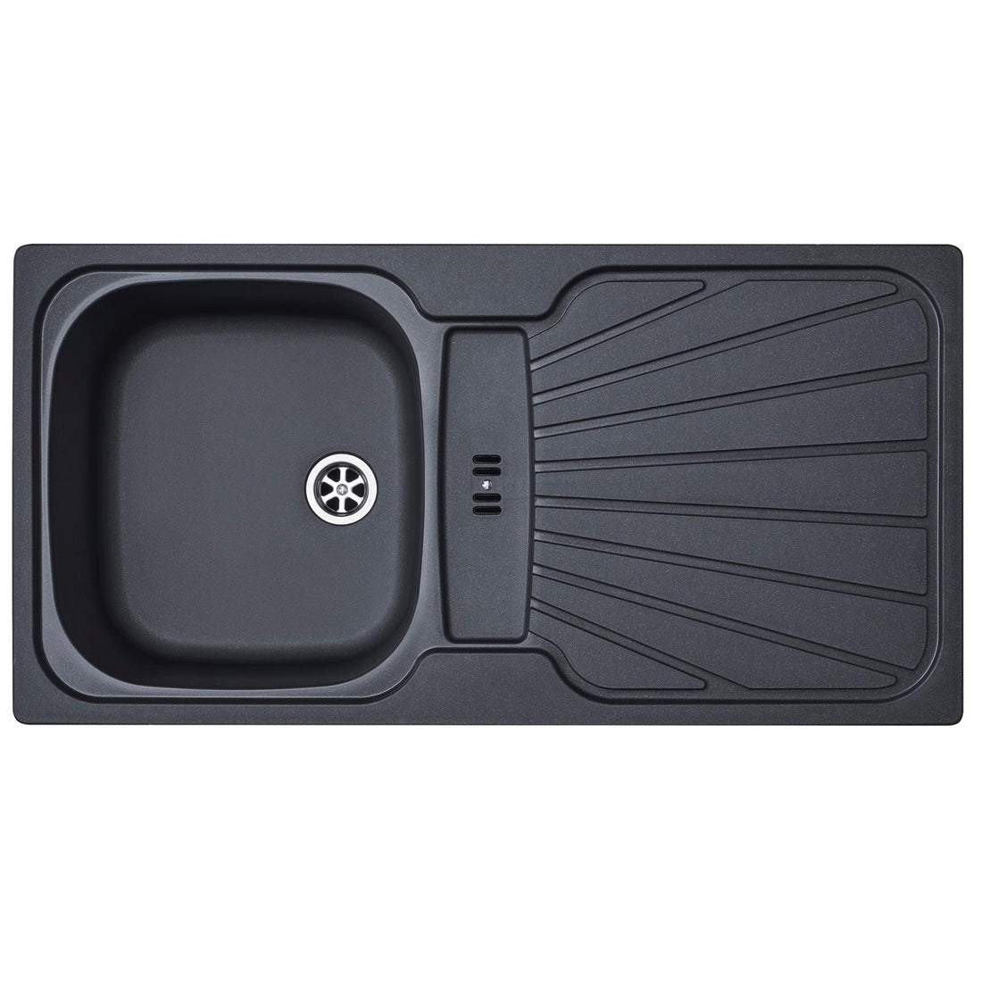 Liquida CMP5GR 1 Bowl Reversible Inset Graphite Grey Kitchen Sink 860x435mm