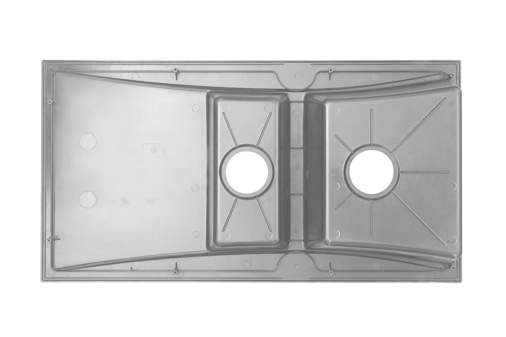 Liquida SEV150CG 1.5 Bowl Composite Reversible Grey Kitchen Sink 1000x530mm
