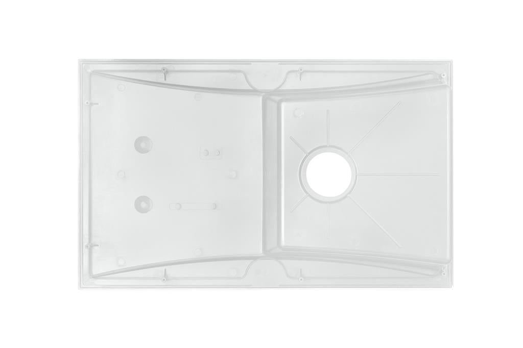 Liquida SEV860WH 1.0 Bowl Composite Reversible White Kitchen Sink And Waste Kit