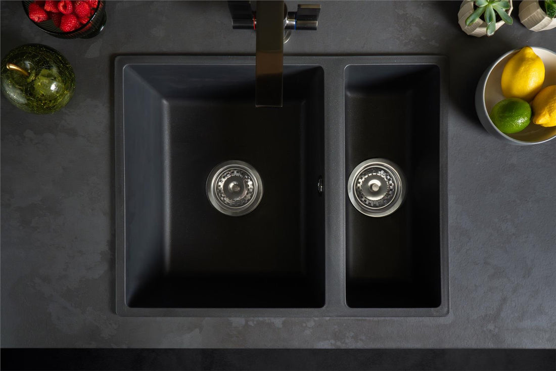 Liquida UND15GR 1.5 Bowl Dark Grey Undermount or Inset Kitchen Sink 560 x 440mm