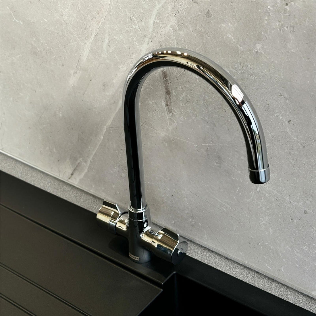 Franke Smart Pro Chrome Kitchen Tap Cruciform Handles J Swivel Spout