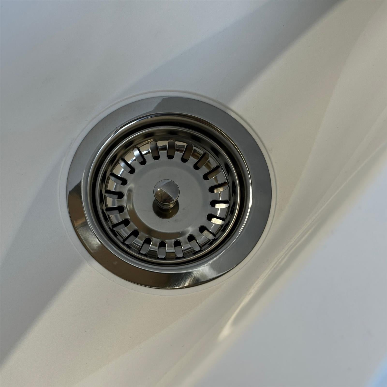 Liquida SW3CH Kitchen Sink Basket Strainer Waste In Chrome