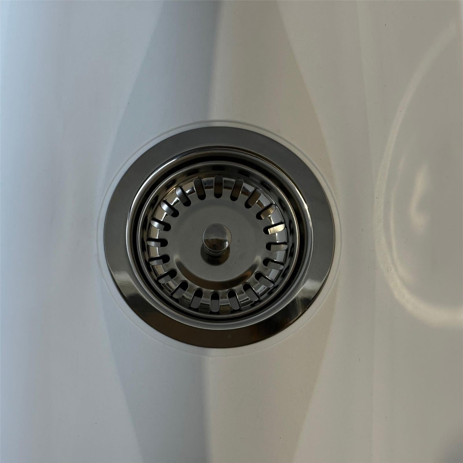 Liquida SW3CH Kitchen Sink Basket Strainer Waste In Chrome