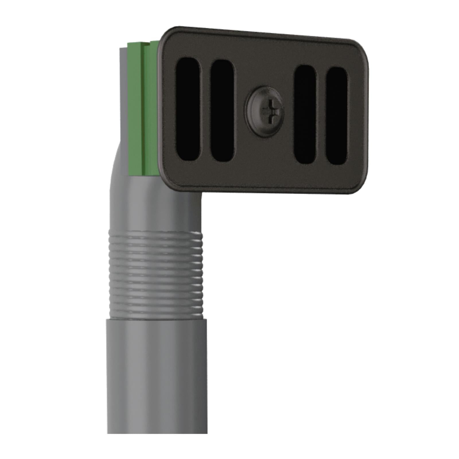 Liquida SWO2GR Matt Grey Kitchen Sink Basket Strainer Waste With Overflow