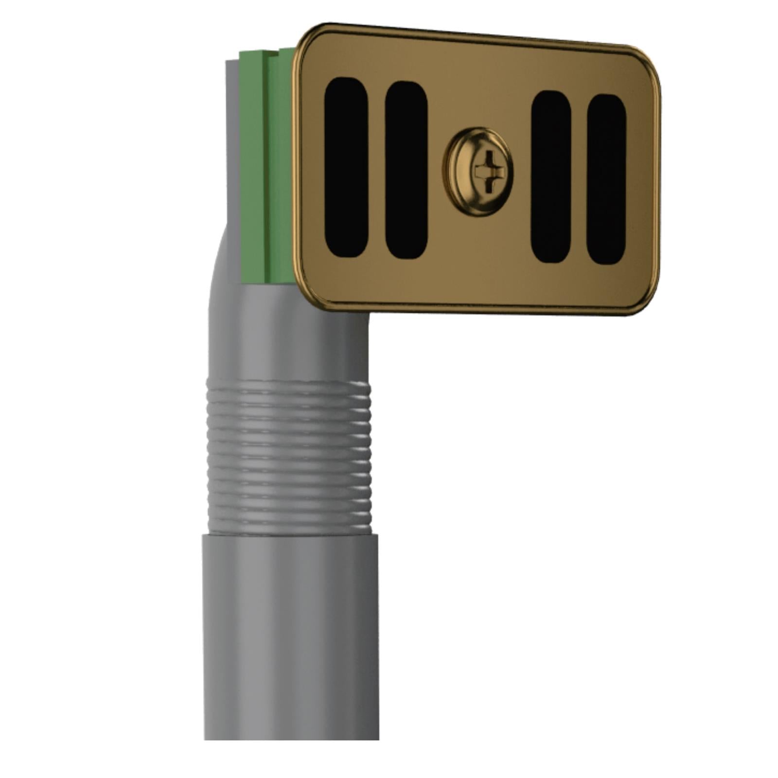 Liquida SWO2SG Satin Gold Kitchen Sink Basket Strainer Waste With Overflow