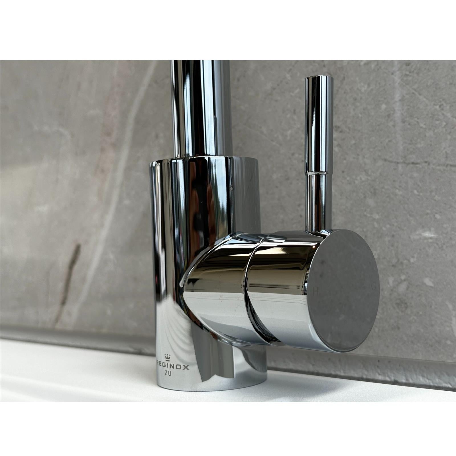 Reginox Taravo CH Single Lever Swan Neck Chrome Kitchen Mixer Tap