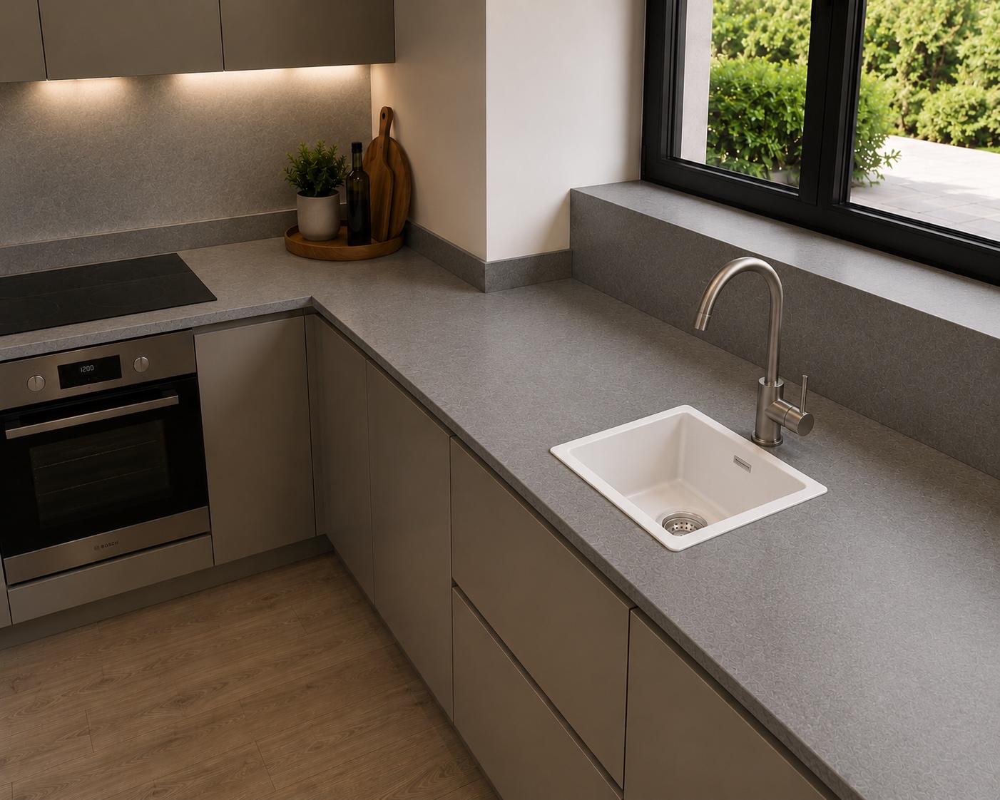 Liquida TD4040WH 1.0 Bowl White Premium Bio Composite Kitchen Sink 450 x 450mm