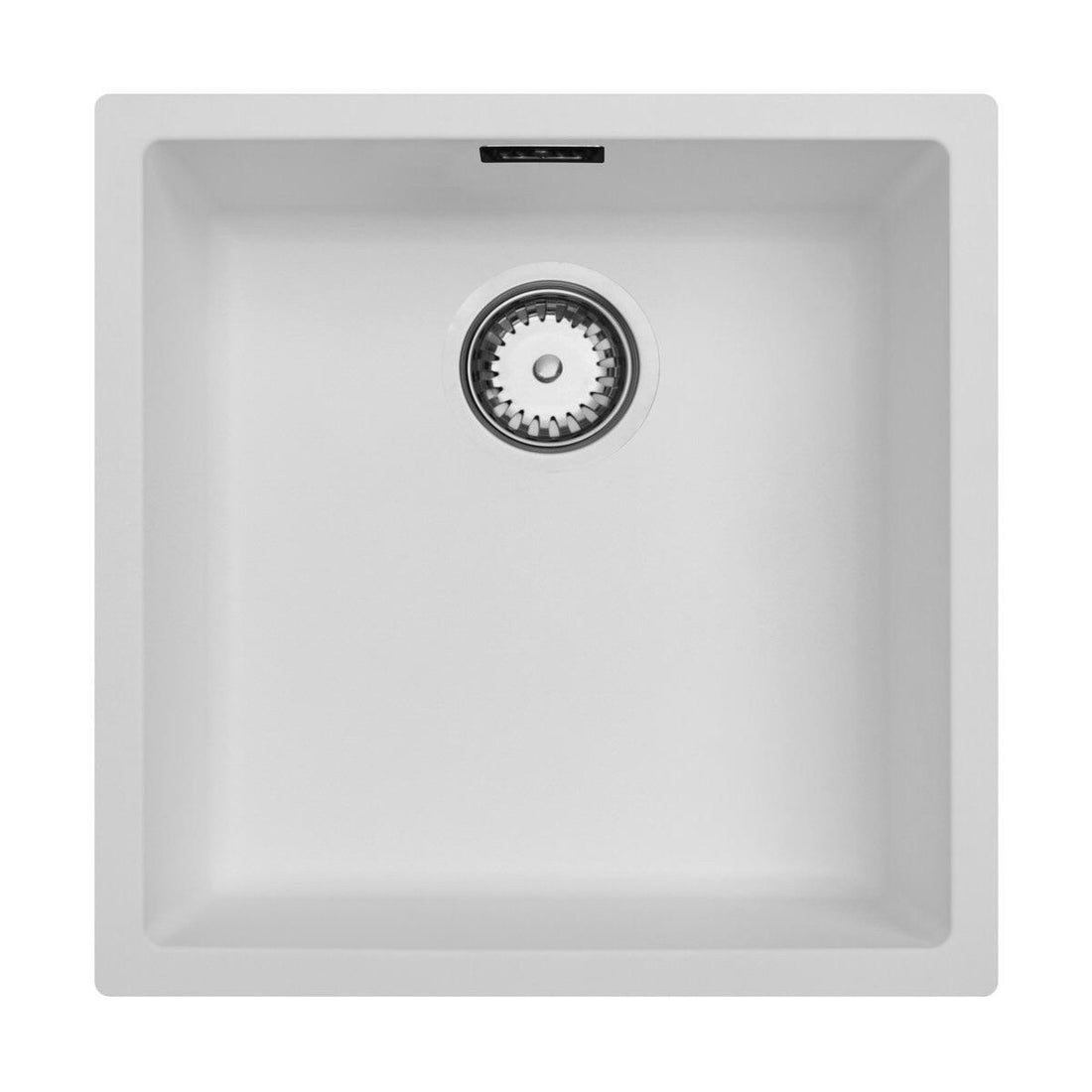 Liquida TD4040WH 1.0 Bowl White Premium Bio Composite Kitchen Sink 450 x 450mm