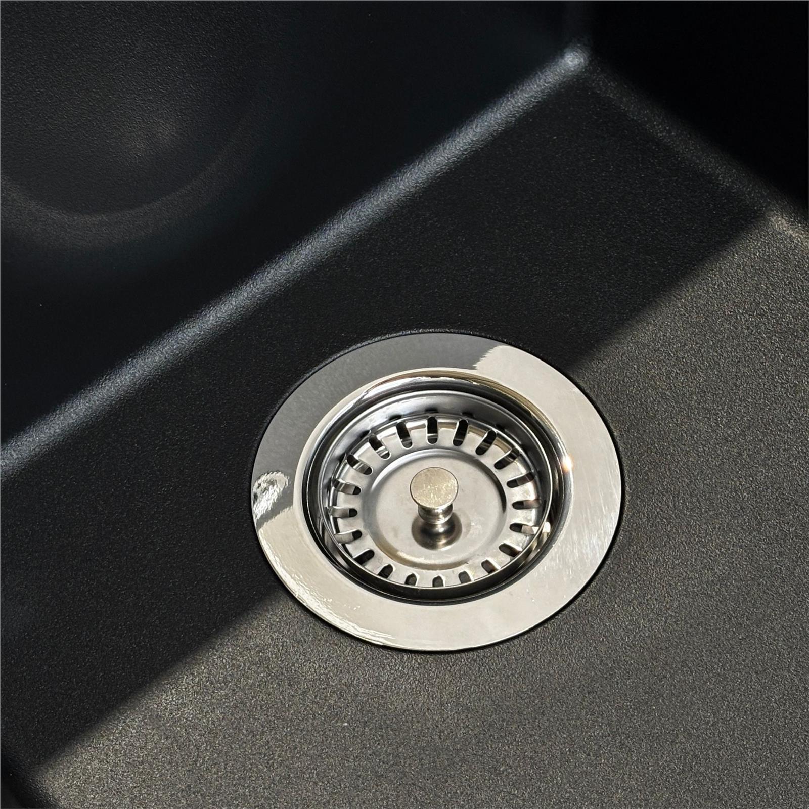 Liquida TFO527CH TOP-FIX  90mm Chrome Basket Strainer Waste With Overflow