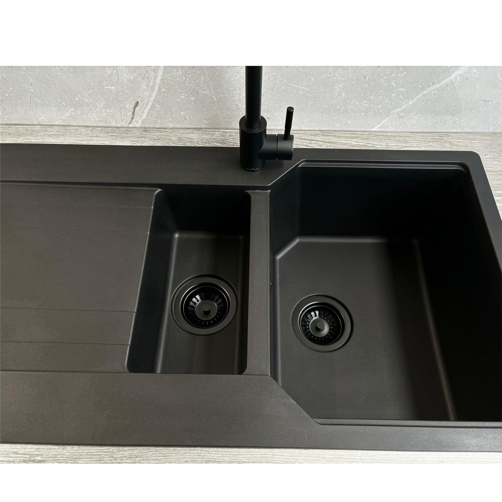 Franke UBG651MB Urban 1.5 Bowl FraGranite Reversible Matt Black Kitchen Sink