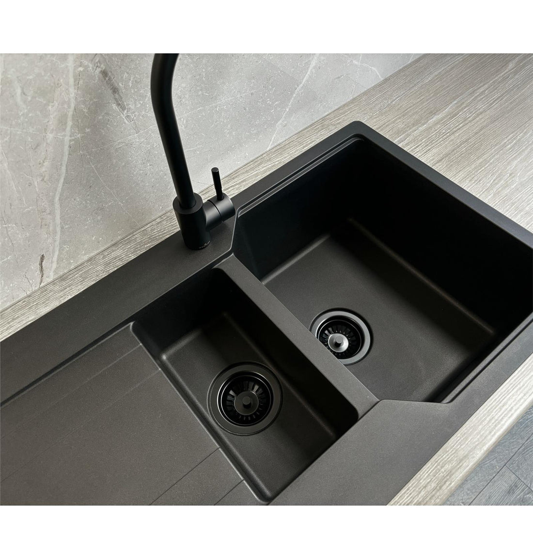 Franke UBG611-86MB Urban 1.0 Bowl FraGranite Reversible Matt Black Kitchen Sink