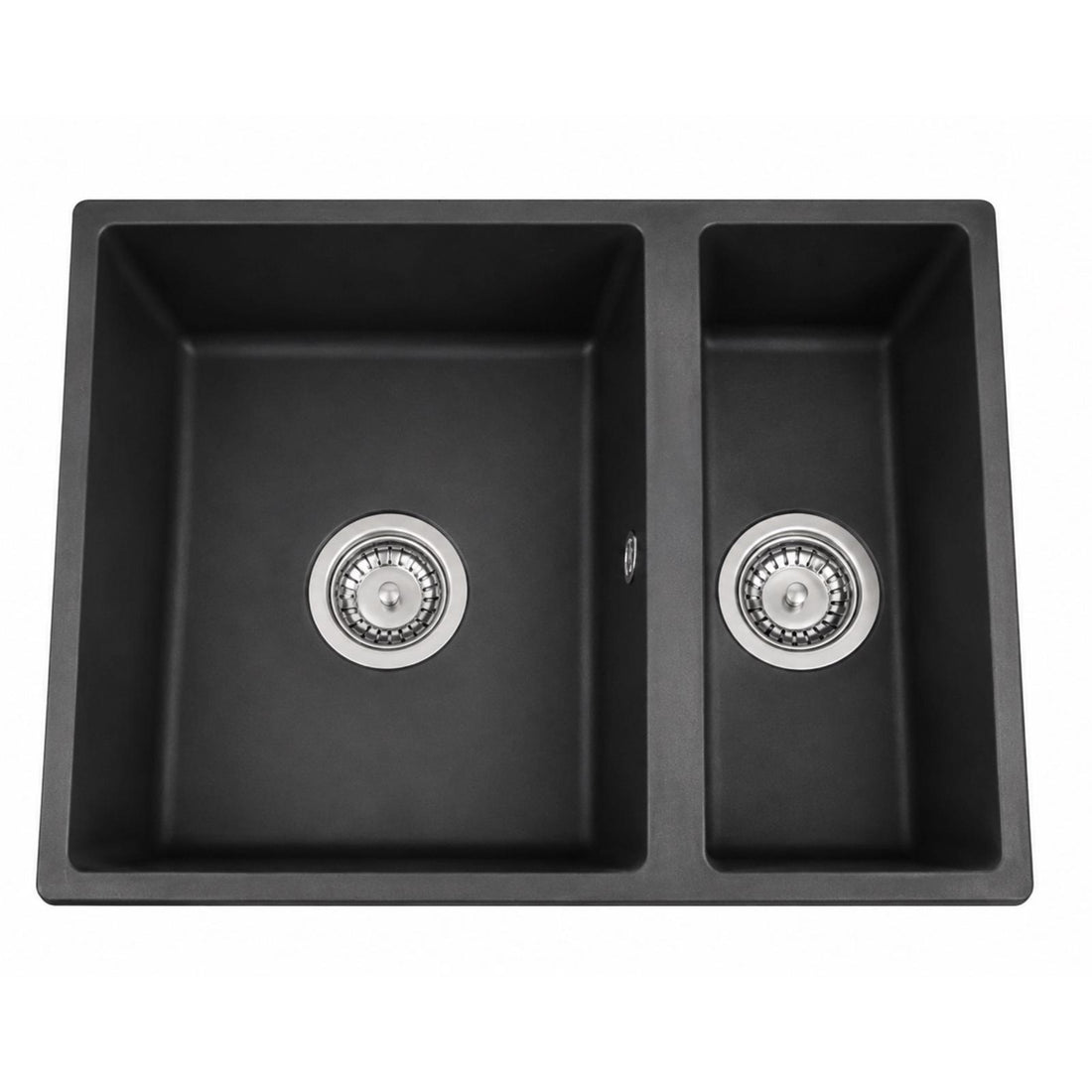 Liquida UND15GR 1.5 Bowl Graphite Grey Kitchen Sink, Undermount or Inset Fitting