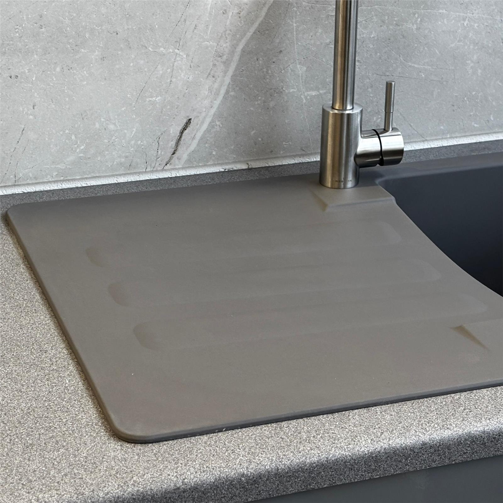 Liquida VG5GR 1.0 Bowl Composite Reversible Inset Grey Kitchen Sink With Waste