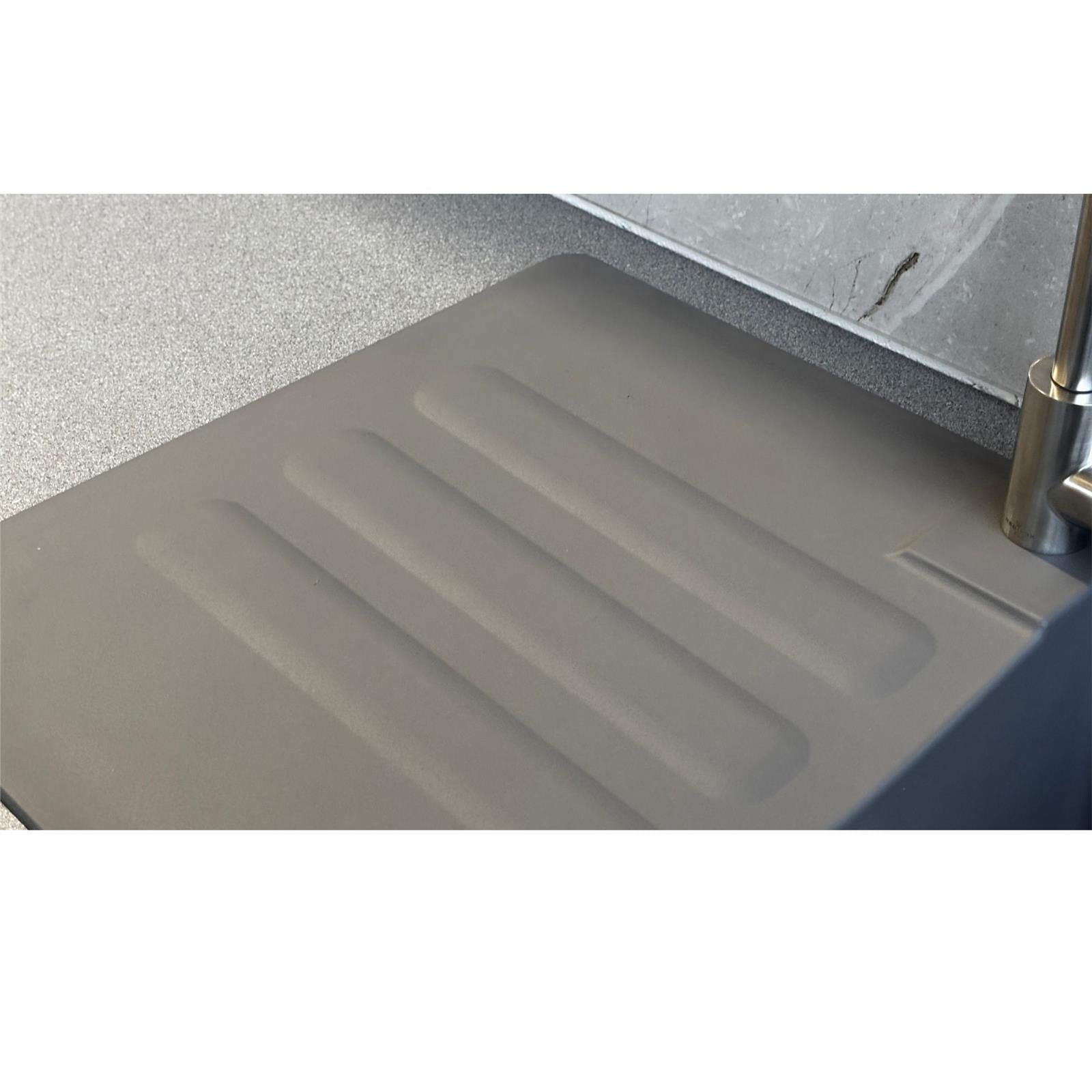 Liquida VG5GR 1.0 Bowl Composite Reversible Inset Grey Kitchen Sink With Waste