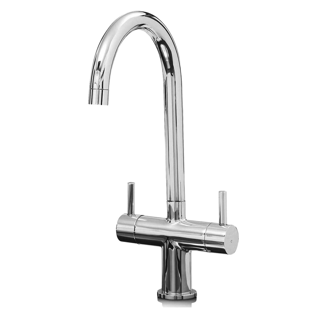 Liquida EUL15SS 1.5 Bowl Reversible Stainless Steel Kitchen Sink & W03CH Tap