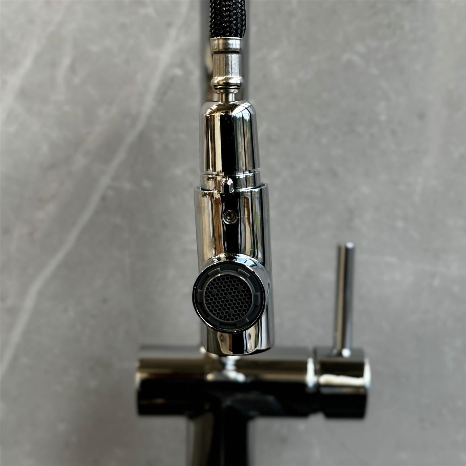 Liquida W15CH Single Lever Swivel Spout Pull Out Spray Chrome Kitchen Mixer Tap