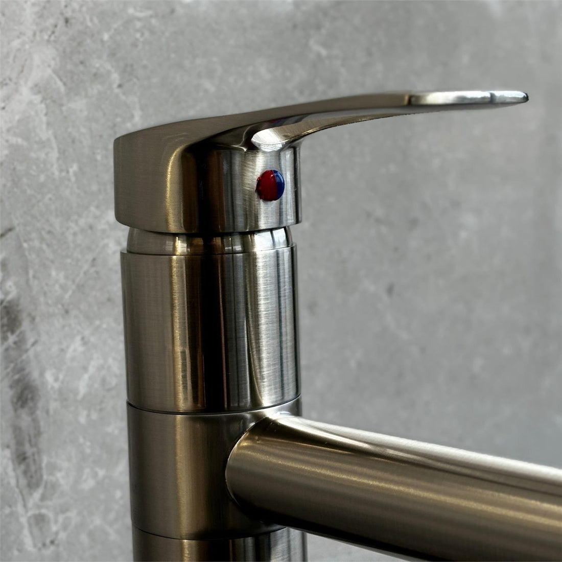 Liquida W16BN Single Lever 360 Degree Swivel Spout Brushed Nickel Kitchen Tap