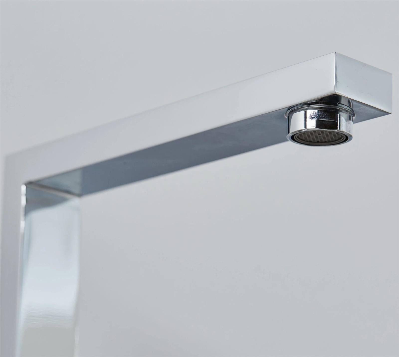 Liquida W17CH Twin Lever 360 Degree Swivel Spout Chrome Kitchen Mixer Tap