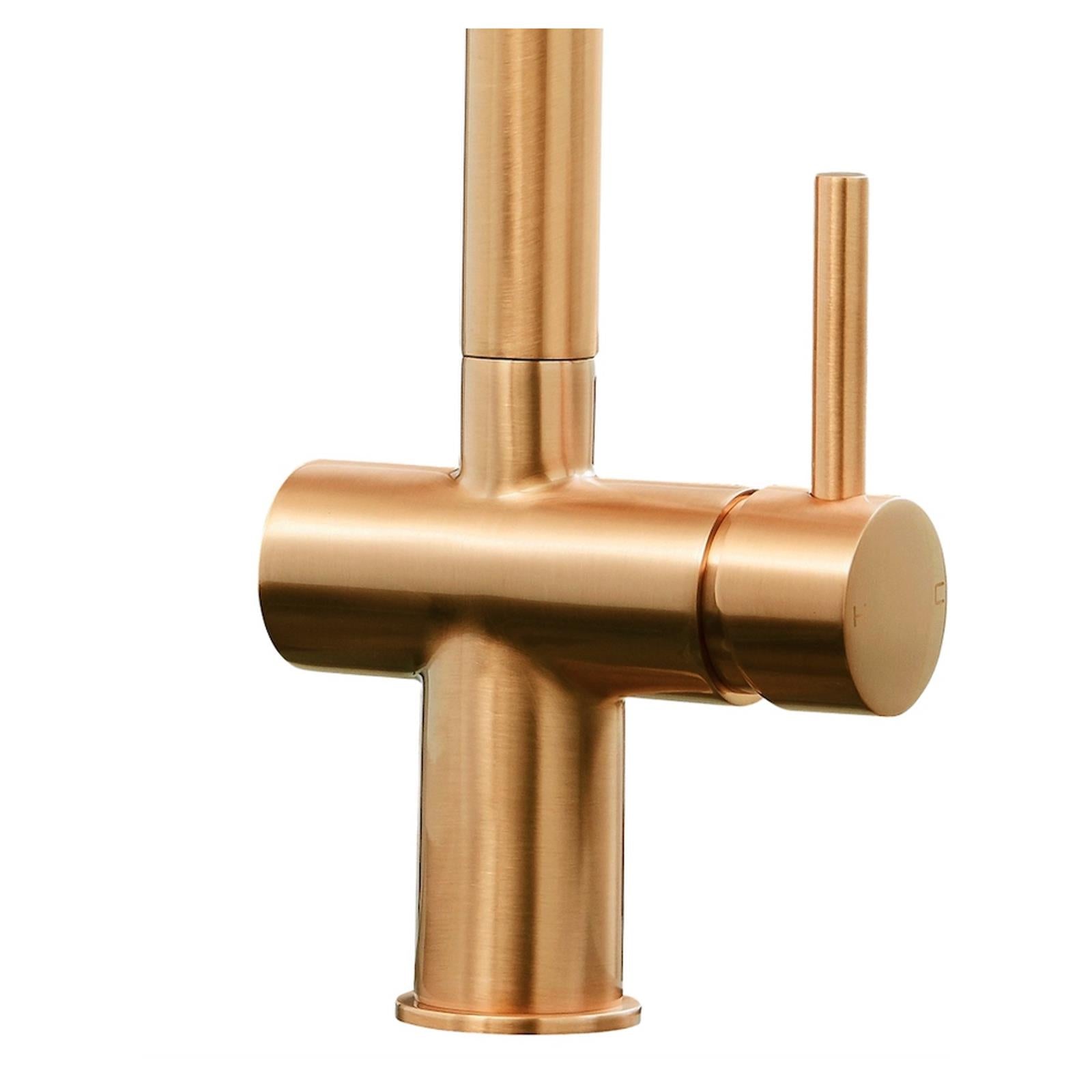 Liquida W19BG Single Lever Pull Out Head Brushed Gold Kitchen Mixer Tap
