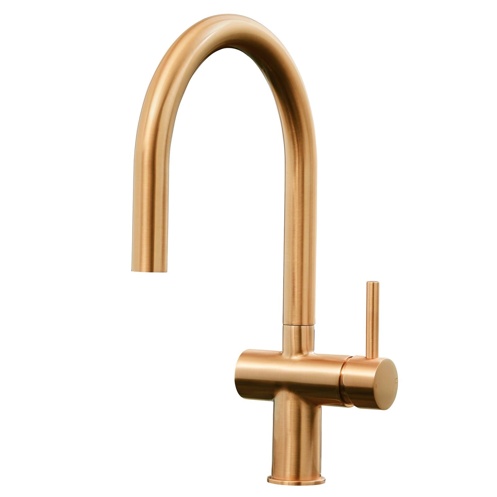 Liquida W19BG Single Lever Pull Out Head Brushed Gold Kitchen Mixer Tap