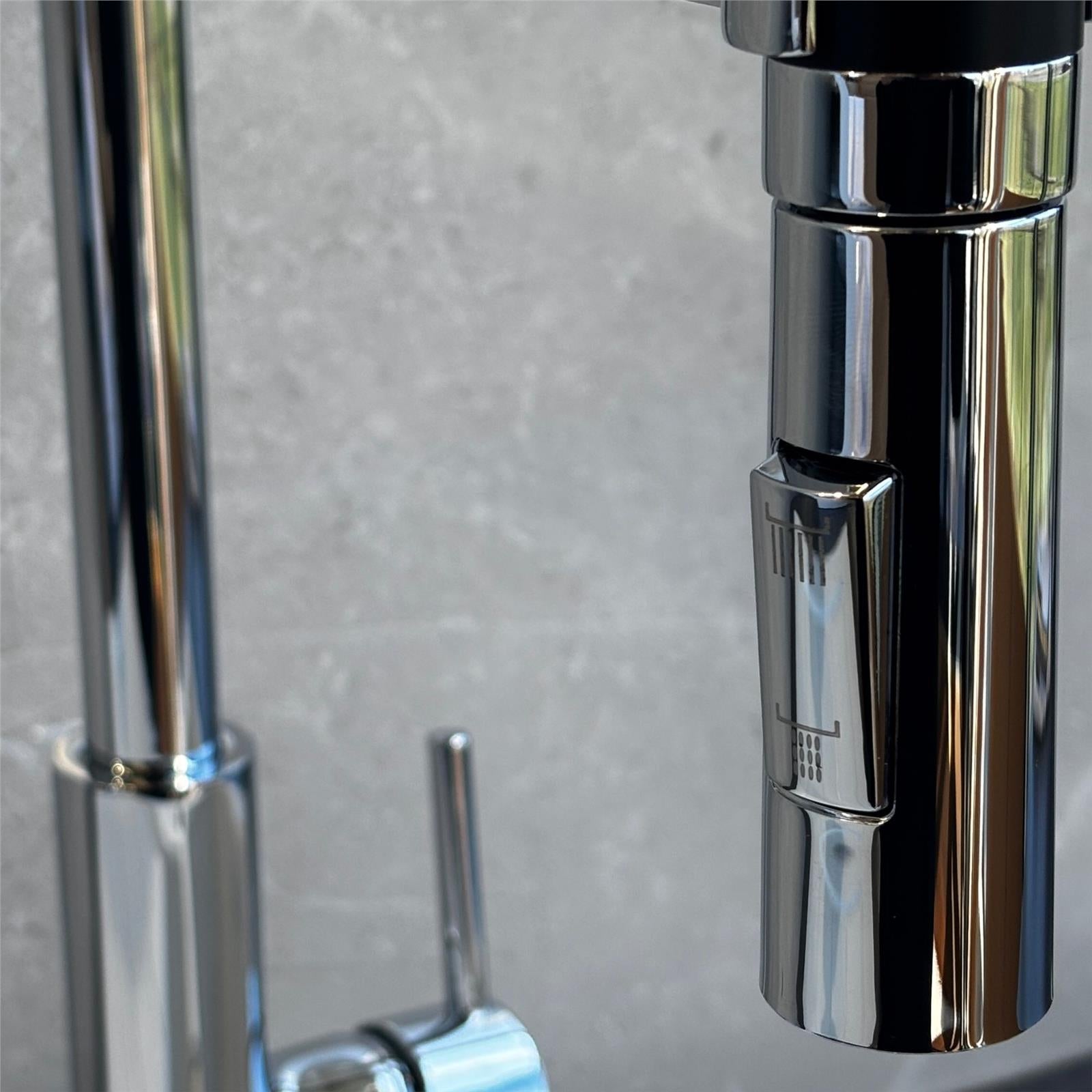 Liquida W24CH S shape Swan Neck 360 Degree Swivel Chrome Kitchen Tap