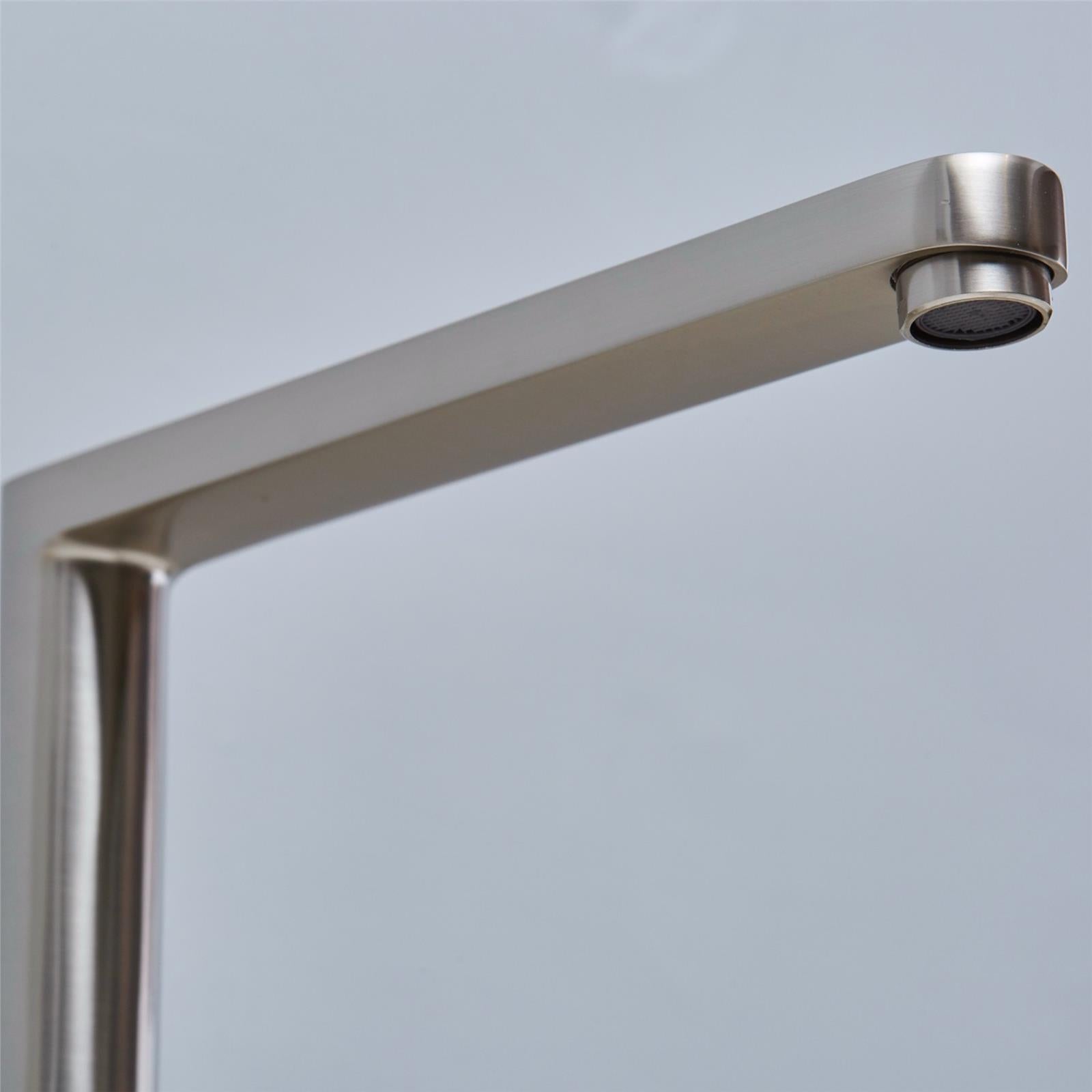 Liquida W25BN 360 Degree Swivel Spout Brushed Nickel Kitchen Mixer Tap